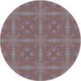 thumbnail image 1 of Ahgly Company Machine Washable Indoor Round Transitional Rosy Pink Area Rugs, 6' Round, 1 of 7