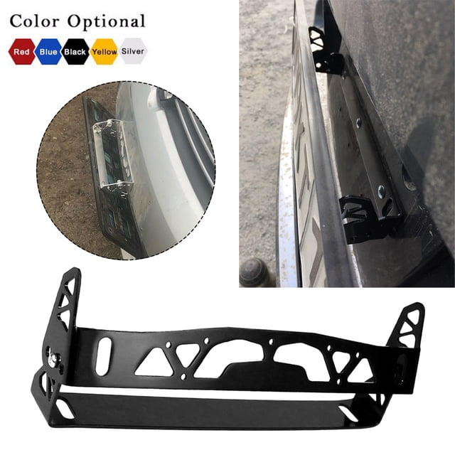 Ruiboury Lightweight License Plate Frame - Easy To Install Durable Unique Car License Plate Frame Car Number gold 24.5*21*3cm 1Set