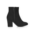 thumbnail image 2 of BLISSFUL STEP Bottines à Talon Bloc à Bout Rond pour Femmes avec Fermeture Éclair Latérale Noir 8, 2 of 6