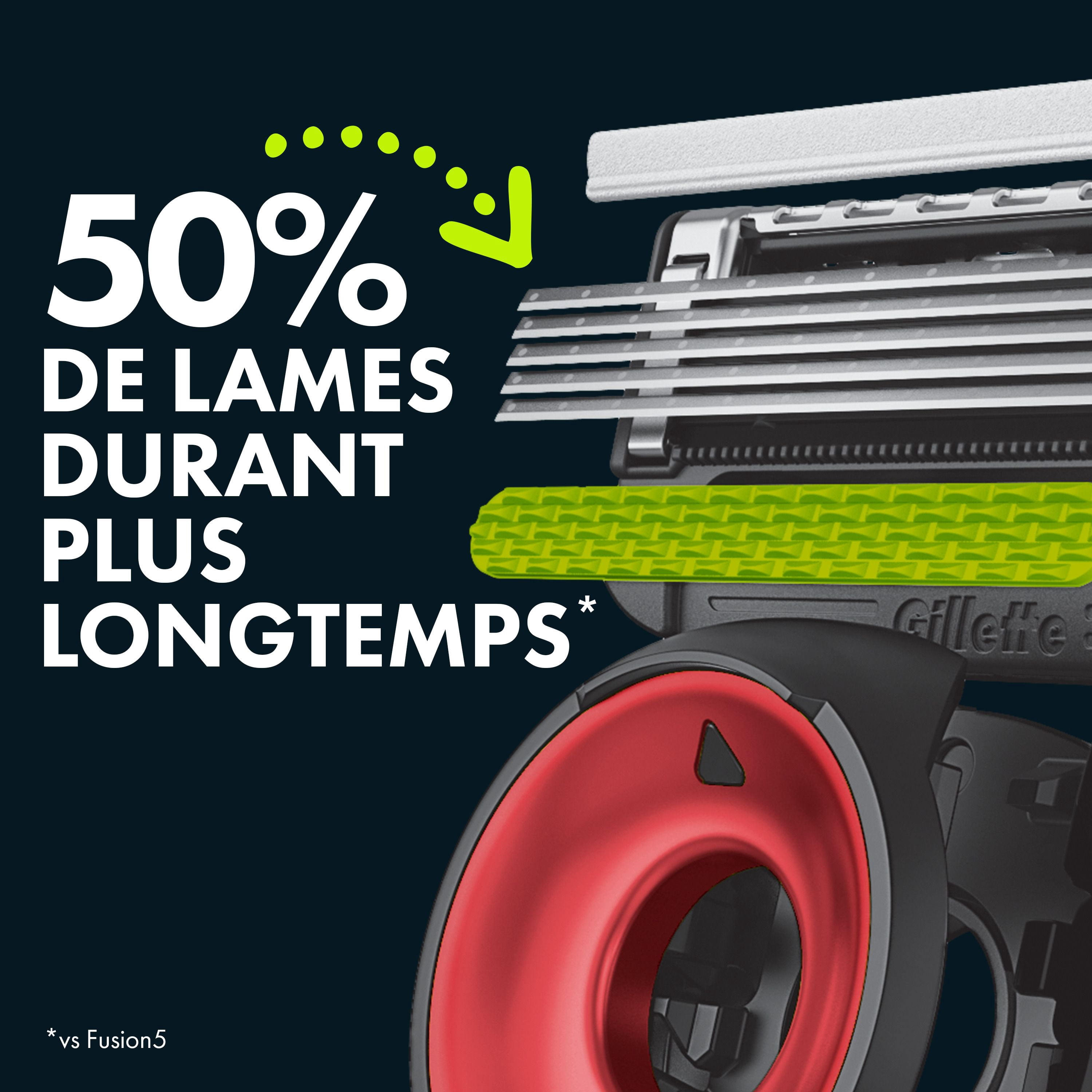 Rasoir pour hommes Gillette Labs sous licence officielle des Raptors, 1 manche, 1 cartouche de rechangeel à raser