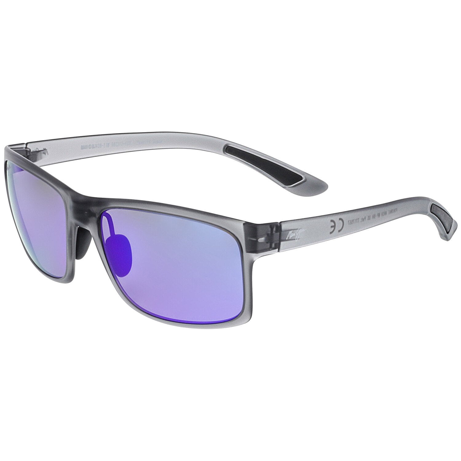 Maui Jim Men's Polarized Pokowai Arch B439-11M Grey Rectangle Sunglasses