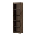 thumbnail image 2 of South Shore Axess 5-Shelf Narrow Bookcase, in Natural Walnut, 2 of 11