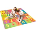 thumbnail image 1 of Foam Play Mat with Alphabet and Shape Puzzles, 36 Multicolored Tiles & Borders, 1 of 5