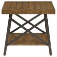 thumbnail image 2 of Wallace & Bay Chandler Wood Square Accent Side End Table with Storage Shelf, 2 of 6
