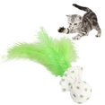 thumbnail image 3 of 2PCS Feather Cat Toy Lovely Creative Interactive Bell Cat Toy Cat Plush Toy, 3 of 10