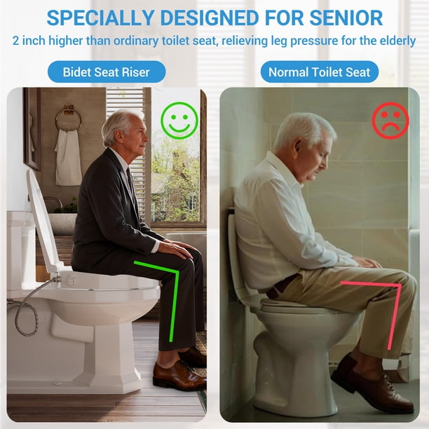 Soft Close Elongated Toilet Seat – Quick-Release Hinges, Never Loose, Durable White Plastic, Easy Install