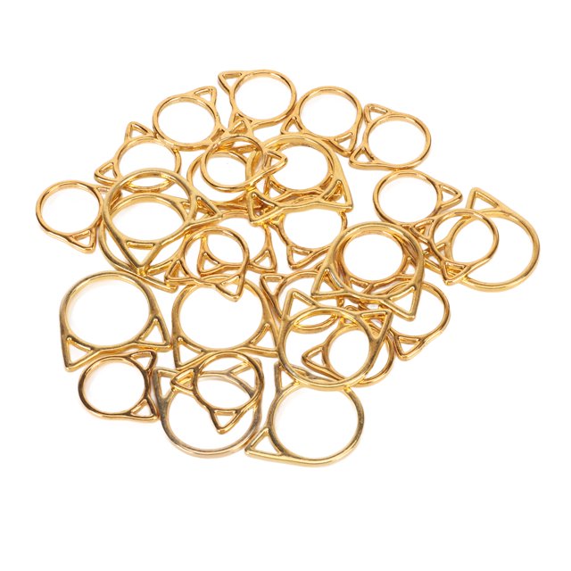 Marqueurs de Point de Tricot, Marqueur de Crochet d'Oreilles de Chat Réutilisable Or pour Artisanat