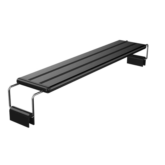LED Aquarium Light – 15" Adjustable 3-Color Clip-On Lamp for Planted Tanks (10W, Black, 40-50cm)