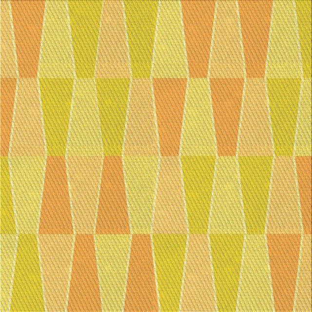 Ahgly Company Machine Washable Indoor Square Transitional Banana Yellow Area Rugs, 5' Square