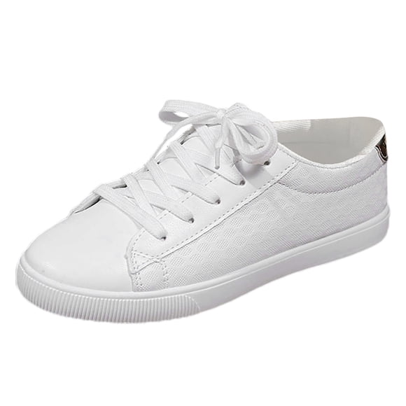 WEAIXIMIUNG Womens Sneakers Size 8.5 Wide Ladies Summer Casual Soft Leather Large Size Lightweight Casual Shoes Sneakers Board Shoes