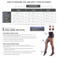 thumbnail image 2 of Truform Sheer Pantyhose: 20 - 30 mmHg, Black, Small, 2 of 7