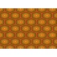 thumbnail image 1 of Ahgly Company Machine Washable Indoor Rectangle Transitional Neon Orange Area Rugs, 6' x 9', 1 of 7