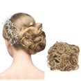 thumbnail image 1 of Wig Mega Large Thick Curly Chignon Messy Bun Updo Clip In Hair Extensions As Real, wig for Women, 1 of 3
