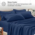 thumbnail image 3 of Bare Home Pillowcase Set - Premium 1800 Collection - Double Brushed - Ultra Soft - Standard Size, Dark Blue, 4 Count, 3 of 7