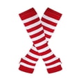 thumbnail image 4 of Maytalsory Bas Longs Épais et Confortables en Polyester Faciles à Assortir Rouge et Blanc 5Set, 4 of 6
