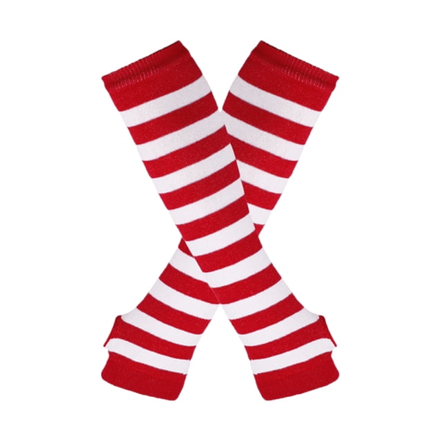 Decodeary Chaussettes Confortables comme Jamais avant au-Dessus du Genou m Application Large Rouge et Blanc 1Set