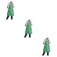 thumbnail image 3 of Transemion 12pcs Woman Apron With Pockets Efficient And Stylish Cooking Companion Adjustable Half-length Adult Apron Polyester green 3Set, 3 of 6