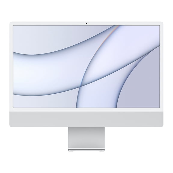 Remis à Neuf Apple iMac 24 Pouces (Rétine 4,5k 7GPU, Argent) 3,2ghz 8 Cœurs M1 (2021) de Bureau 8 Go RAM et 256 Go Flash HD-Mac OS (Certifié, Garantie 1 An)
