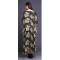 thumbnail image 4 of Bimba Robe Longue Caftan Maxi à Fleurs, Sortie de Plage, Maillot de Bain, Couvre-Maillot, Kaftan pour Femmes-P-L, 4 of 5