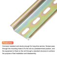 thumbnail image 4 of Unique Bargains DIN Rail Slotted Iron Mounting Guide 4 Inch x 1.4 Inch x 0.3 Inch Iridescent 4 Pcs, 4 of 4