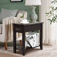 thumbnail image 3 of Gymax Set of 2 Nightstand 2 Tier End Bedside Sofa Side Table w/Drawer &Shelf Espresso, 3 of 10