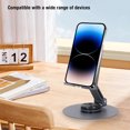 thumbnail image 4 of 360 Degree Rotating Phone Stand, Compatible Carbon Steel Rotating Cell Phone Stand  for Home, 4 of 7