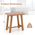 thumbnail image 3 of Gymax Teak Shower Bench  Bathroom Shower Stool for Shaving Legs & Spa Bath Natural, 3 of 10
