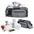 thumbnail image 3 of Momcozy Universal Baby Stroller Organizer, 2 Insulated Cup Holder, Fits Most Strollers, 3 of 8