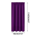 thumbnail image 3 of Avdolw Solid Color Silk Curtains - Heat Insulating, Energy Saving, Darkening & Noise Reducing for Bedroom & Kitchen, Easy Install, 3 of 3