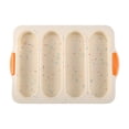 thumbnail image 1 of Dvkptbk Bread Mold Loaf Pan Set of 1 with Four Buns French Bread Loaf Pan Bread Pan Non-Stick Pan Easy to Release Household Food Baking Breakfast Romantic Dinner Tool Kitchen Essentials, 1 of 1