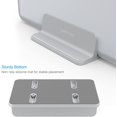 thumbnail image 3 of Support Vertical pour Ordinateur Portable [Taille Ajustable], Support de Bureau en Aluminium, Compatible avec Tous les MacBook, Ordinateurs Portables (jusqu'à 17,3 Pouces), Argent, 3 of 8
