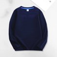 thumbnail image 2 of Tranfacy Kids Long Sleeve T Shirts Solid Color Round Neck Pullover Activewear Base Layer Comfortable Fitting Everyday Wear, 2 of 4