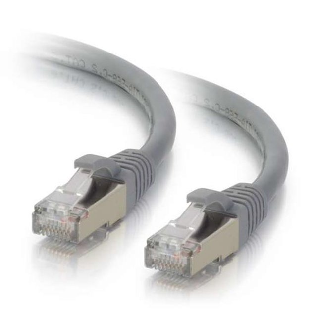 Câble de Réseau Ethernet Cat6 de 2 Pi Sans Accroc avec Blindage-STP - Gris