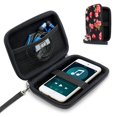 thumbnail image 1 of Étui Rigide de Voyage pour iPod Compatible avec Apple iPod Touch (7e Génération, 6e Génération, 5e Génération), Étui pour Lecteur MP3 Étui iPod avec Extérieur Résistant à l'Eau, Dragonne - Floral, 1 of 10