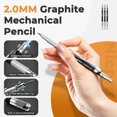 thumbnail image 2 of Art Drawing Supplies Kit, Art Mechanical Pencil Set with 6 Metal Drafting Pencil 0.5 & 0.7 & 0.9 & 2mm, 100 Sheets 9 x 12'' Sketch Book, 20 Tube Lead Refills for Sketching, 2 of 7