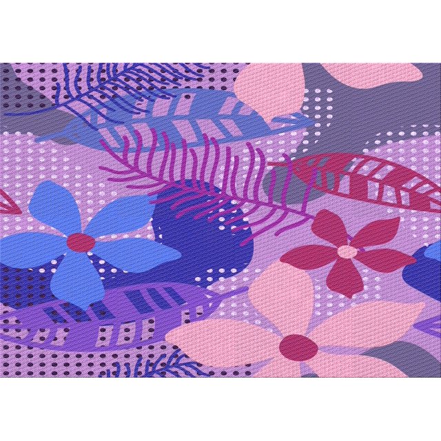 Ahgly Tapis Rectangulaire Lavable en Machine Intérieur Transitionnel Orchidée Foncée Violet, 2 Pieds x 4 Pieds