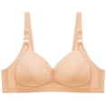 thumbnail image 2 of UPPADA 2025 Plus Size Front Button Bras for Women Sports Bras Full Coverage Soft Sleep Wirefree Bras Push Up Bra Seamless Comfort Supportive Bras Plus Size Everyday Bra, 2 of 3