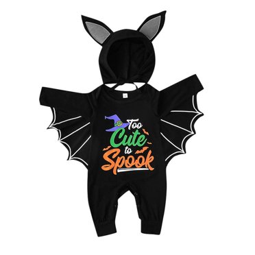 Ensemble de Barboteuse pour Bébé, Garçons et Filles, Barboteuse + Chapeau, Halloween