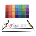 thumbnail image 1 of jifeng Bead Loom Kit 28 Colors Beads Elastic String Lobster Clasps Scissors for Jewelry, 1 of 8