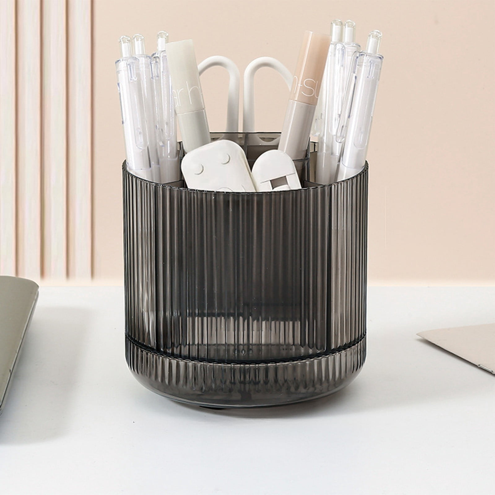 Pen Organizer 360 Degree Rotating Pen Organizer For Desk 8 Slots Desk Organizer Cute Office Desk Supplies Desk Pencil Organizer