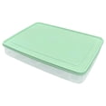 thumbnail image 1 of Oleegame 1PC Produce Storage Portable Plastic Container Rack Foldable Refrigerator Fresh-keeping Storage Box Green, 1 of 1