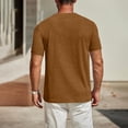 thumbnail image 2 of Besolor T-Shirt d'Été pour Homme à Manches Courtes, Col Rond Classique, T-Shirts Décontractés, Couleur Unie, Hauts Basiques, 2 of 5