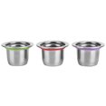 thumbnail image 3 of Loewten Refillable Coffee Filter,Stainless Steel Coffee Pod,3Pcs/Set Coffee Reusable Pod Stainless Steel Refillable Filter 30x22x20mm Fit For, 3 of 8