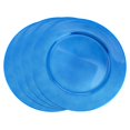 thumbnail image 3 of Saro Lifestyle Plaques de Charge au Design Classique en Bleu Cobalt - Ensemble de 4, 3 of 3