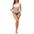 thumbnail image 2 of INSPIRE CHIC Women's Plus Size 5 Packs High Rise Brief Stretchy Underwear 1X Blue, Gray, 2 of 6