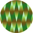 thumbnail image 1 of Ahgly Tapis Rond Lavable en Machine Intérieur Transitionnel Vert, 8 Pieds Rond, 1 of 7
