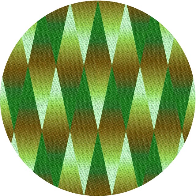 Ahgly Tapis Rond Lavable en Machine Intérieur Transitionnel Vert, 8 Pieds Rond