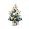 thumbnail image 2 of HOZADOIE Mini Pendant Home Decoration Mini Christmas Tree Flocking White Christmas Tree Ornaments Small Encrypted Decoration Desktop, 2 of 6
