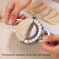 thumbnail image 3 of Large Dumpling Maker Kitchen Stainless Steel Dumpling Dough Mould Make Fruit Pie Press Pastry Tools [Large size ], 3 of 9