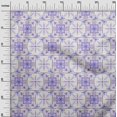 thumbnail image 3 of oneOone Georgette Viscose Violet Fabric Asian Tile Traditional Sewing Craft Projects Fabric Prints By Yard 42 Inch Wide, 3 of 4